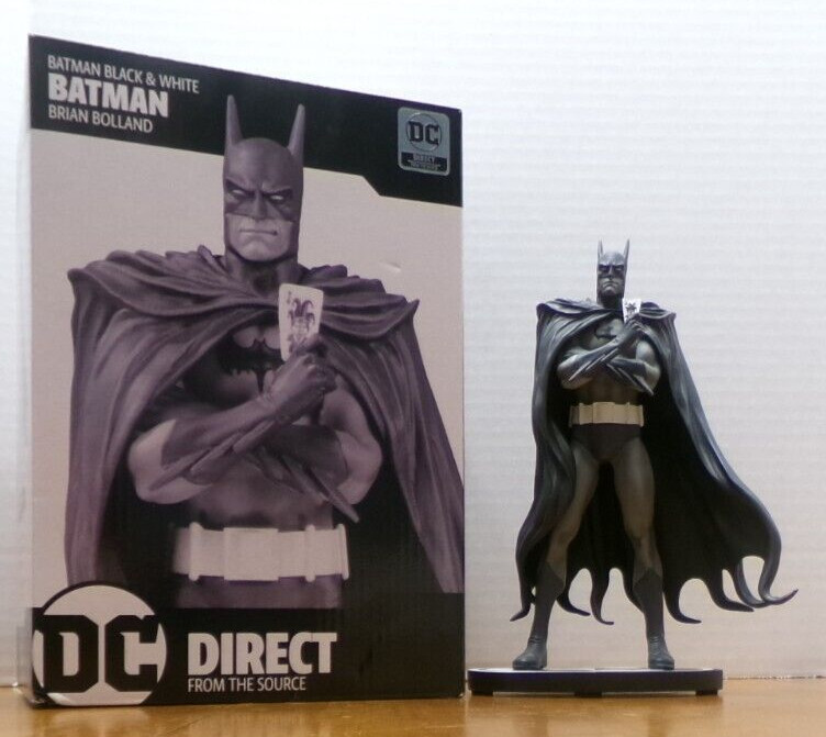 BATMAN BLACK & WHITE STATUE BRIAN BOLLAND THE KILLING JOKE DC DIRECT 3256/5004