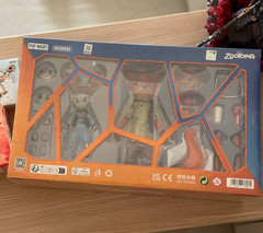 New GONG X Zootopia Cartoon Action Figure Toy Gift Judy and Nick Wilde Set