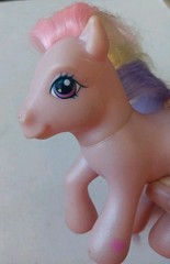 My Little Pony Fluttershy II Purple 2002 Vintage Hasbro G3 MLP Rainbow Hair