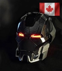 Iron Man MK17 LED Helmet Mask Voice Touch Remote Control Wearable Cosplay