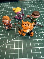 Ninja Kidz TV Action Figures Lot of 4 w/Accessories Super Hero Free Shipping