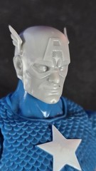 Custom 3D-printed Marvel Legends Marco Checchetto Styled Captain America Heads