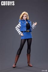 Cdtoys cd048A 1/12 Android 18 Female Head Sculpt &Clothing Suit Fit 6”Figure