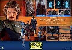 Hot Toys TMS020 Anakin Skywalker and STAP 1/6th Figure Star Wars Clone Wars BNIB