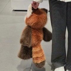 Kawaii Highland Raccoon Plush Toy 55cm – Red Panda Plushies ,Running Plushie