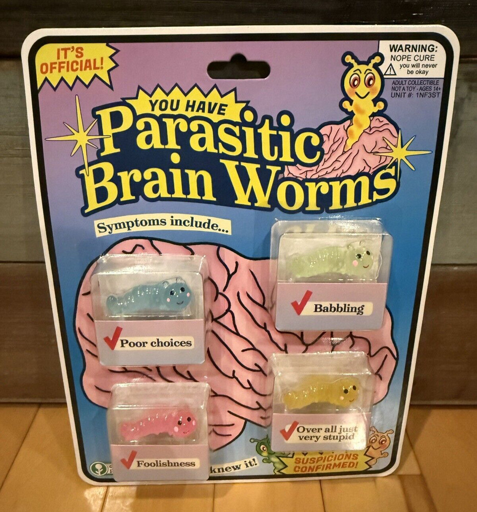 Obvious Plant You Have Parasitic Brain Worms Figure Internet Meme Art Toy /500