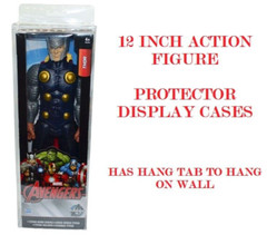 5 PACK 12″ Inch Action Figures Clear Plastic Protectors Case Display Boxes