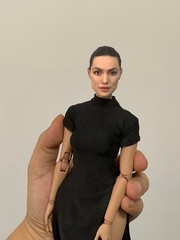 1:12 Angelina Jolie Head Sculpt Beauty Girl Fit 6″ Female Action Figure Body