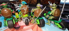 TMNT Ninja AT-3 All Terrain 3-Wheeler + Mutations Quad Rotor 4 -Pcs USAship