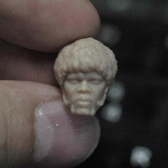 1/18 Pulp Fiction Jules Winnfield Head Sculpt Carved Fit 4” Action Figure