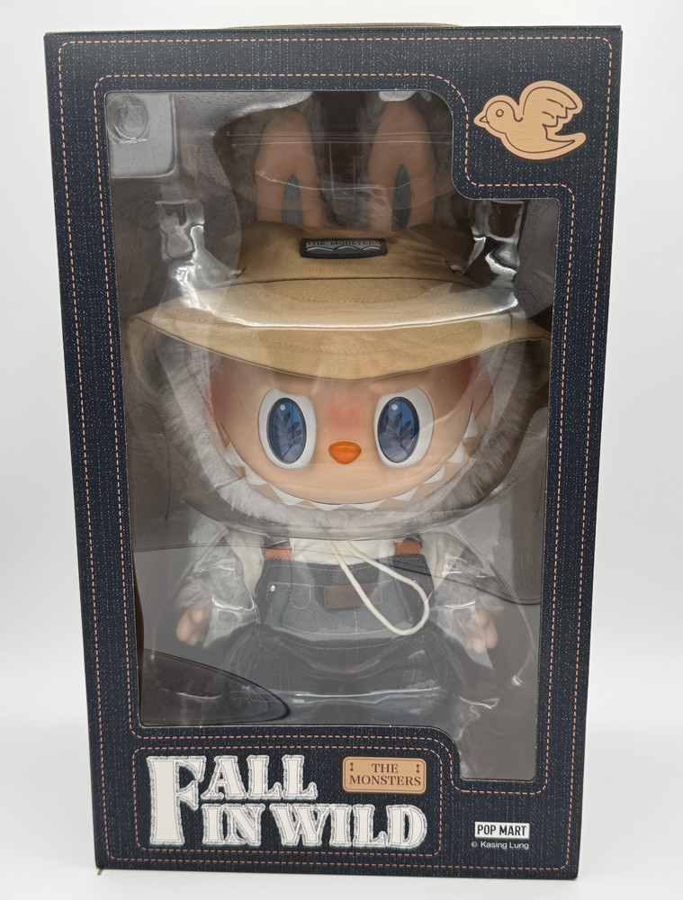 FALL IN WILD SERIES Labubu ~ Authentic POP MART ~ Large Vinyl Plush Doll NIB