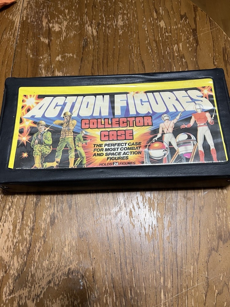 VINTAGE GI JOE STAR WARS 1980 VINYL CARRY CASE WITH GOOD TRAYS OVERALL GREAT