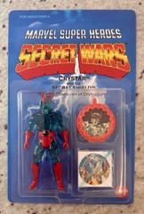 Custom “Mattel” Secret Wars CRYSTAR – THE CRYSTAL WARRIOR – MOC w Secret Shield!