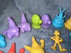 Spongebob Squarepants Tiny Mights Mites Culturefly Lot Of 34 Red Gold Green Blue