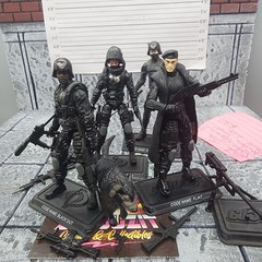 GI Joe ROC 25th Dollar General Black Cobra Trooper Flint Custom Kitbash Lot .