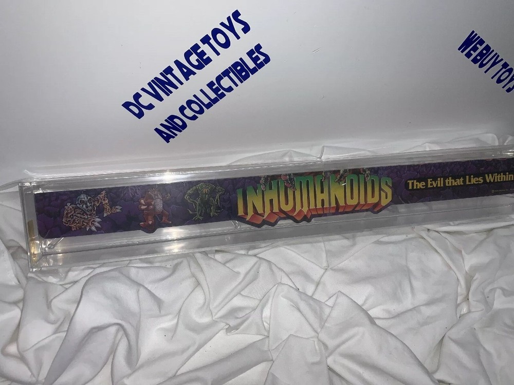 Vintage Hasbro 1986 INHUMANOIDS Shelf Talker Store Display STUNNING AFA 90+