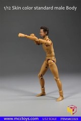 MCCToys 1/12 Male Flexible Figure Body Muscle Narrow Shoulder For 6″ Action Toy