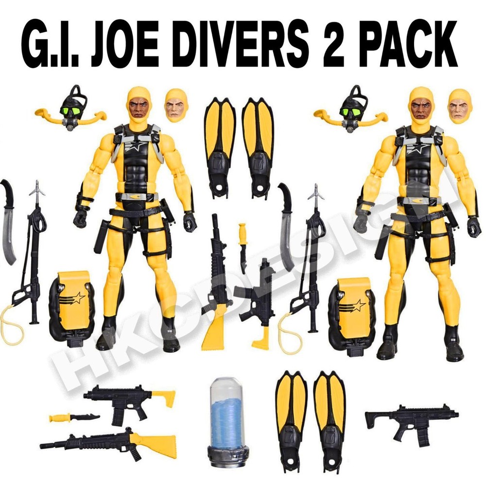G.I. Joe Classified JOE YELLOW DIVERS 6″ Action figure Lot of 2 Complete #169