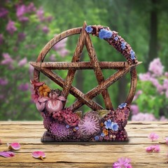 Nemesis Now Season of The Pentagram Figurine, Resin, Bronze (Spring), 16.5