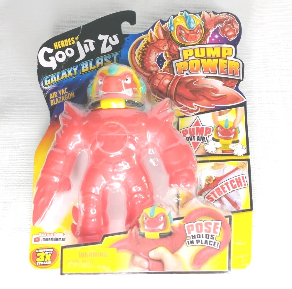Heroes of Goo Jit Zu Pump Power Air Vac Blazagon Stretch Action Figure