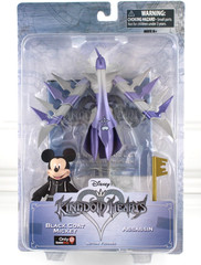 Disney Kingdom Hearts Action Figures Black Coat Mickey And Assassin New Set of 2