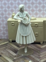 1:24 1950 Dollhouse Hostess Homemaker Inspired by Marx with Mixing Bowl