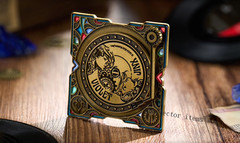 Official League of Legends Arcane Jinx Record Metal Badge Rotatable Souvenir