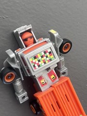 Robotron Loadtron Dump Truck. Orange Gray. Buddy L. Vintage. 1984.