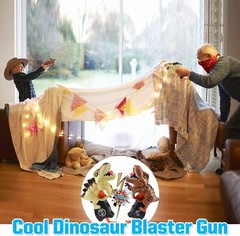 2Pack T-rex & Stegosaurus Small Dinosaur Blaster Gun Toys for Boys 3-6 Year Old