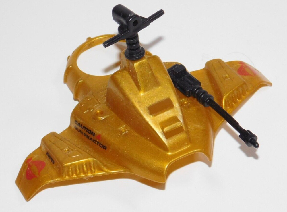 GI Joe 1986 SERPENTORS AIR CHARIOT UPPER Body Part BRIGHT GOLD