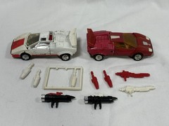 Transformers G1 Red alert And Sideswipe Accessories Lot Vintage Original