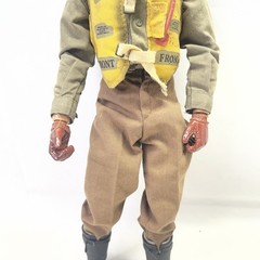 1/6 21ST CENTURY CUSTOM WW2 USAAF FIGHTER PILOT Figure PARACHUTE. Free shipping!