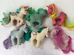 Vintage 1980’s HASBRO G1 MLP My Little Pony Lot of 6 Unicorns and Pegasis Adults