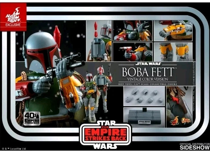 Hot Toys MMS571 Star Wars Episode V Empire Strikes Back Boba Fett Vintage Color