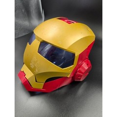 Marvel Iron Man Electronic Flip Up Mask Hasbro 2010 Red Gold Avengers Helmet