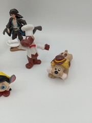 Vtg PVC Figures Smurfs, Pound Puppies, Disney Lot of 7 mixed