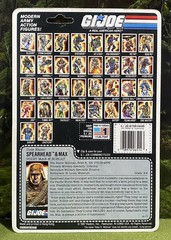 Vintage 1988 G.I. Joe SPEARHEAD & MAX v1 Full UNCUT File Card Back GI and ARAH