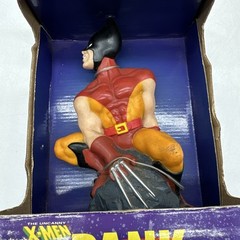 Vintage 1992 Marvel X-Men Uncanny Wolverine Coin Bank Piggy Bank RARE COLOR