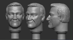 CUSTOM MEGO SCALE JOHN WAYNE RESIN HEAD for 8″ INCH FIGURE (Z33)