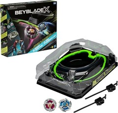 Beystadium Arena Set for Competitive Play with 2 Beyblade Tops and Launchers