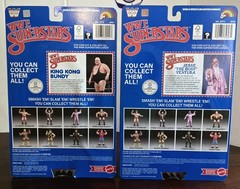 WWE Mattel LJN Jesse Ventura & King Kong Bundy Black Card Set