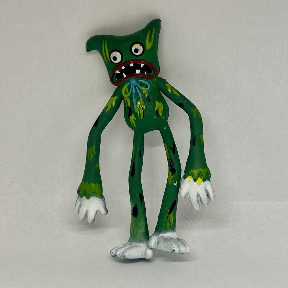 Poppy Playtime Scary Huggy Wuggy 4″ Bendy Action Figure Green A7