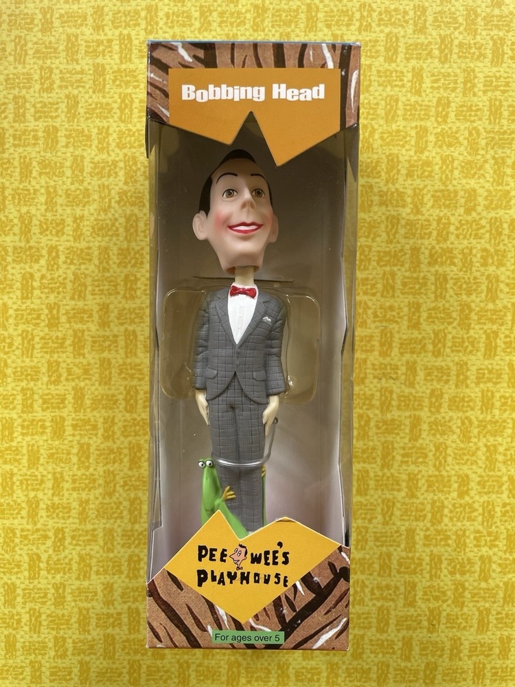 2000 VINTAGE NIB PEE-WEE HERMAN PLAYHOUSE BOBBING BOBBLE HEAD