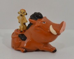 RARE 1994 Pumbaa & Timon 3.5″ McDonald’s EUROPE Action Figure Disney Lion King