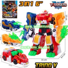 Miniforce V-Rangers Mini Volt Legend King V Combiner Robot Figure Boys Toy Car