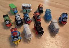 12 Thomas & Friends Micro Trains Lot – Mini Die-Cast/Plastic Toy Engines & Cars