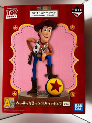 Woody with Gimmick Toy Story Ichiban Kuji With Happy Friends Prize A Figure9.8in