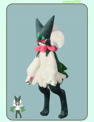 Refined 80cm Stuffed Meowscarada Plush Doll Game Toy Collect Decor Gift Handmade