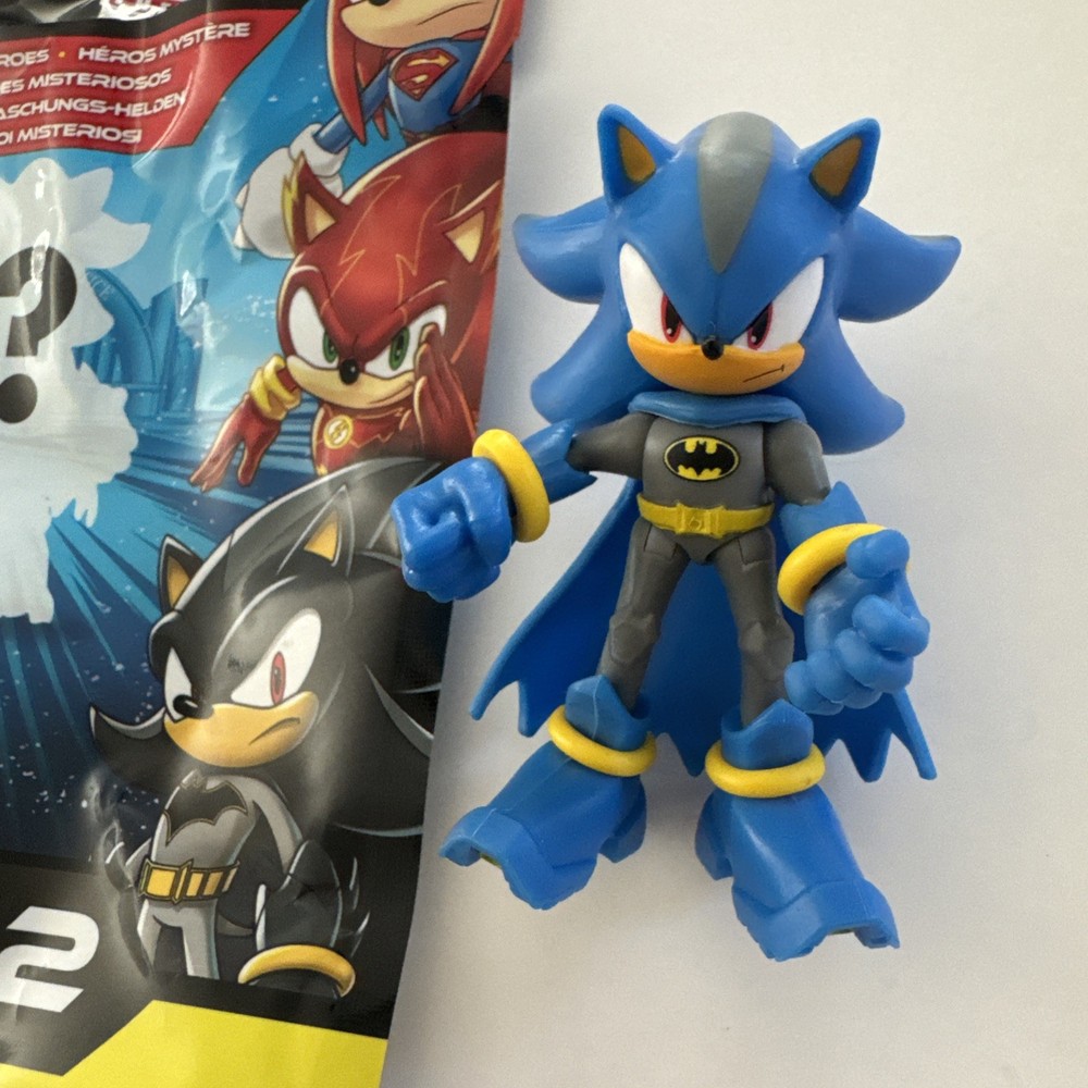DC SUPERHEROES x SONIC Figure Series 2 Blue Shadow Batman CHASE 2.5″ NEW