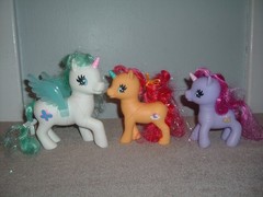 10 My Little Ponies Various Sizes Large To SMALL Vintage 1981-82 LOT MLP W/WINGS